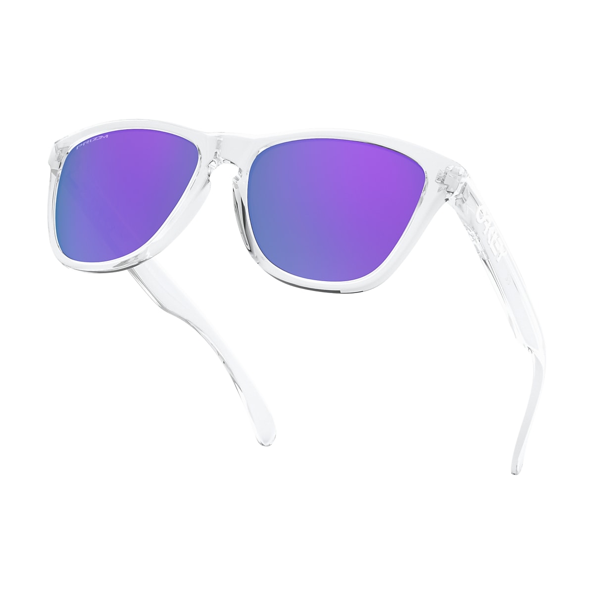 Frogskins™ Prizm Violet Lenses, Polished Clear Frame Sunglasses | Oakley® US