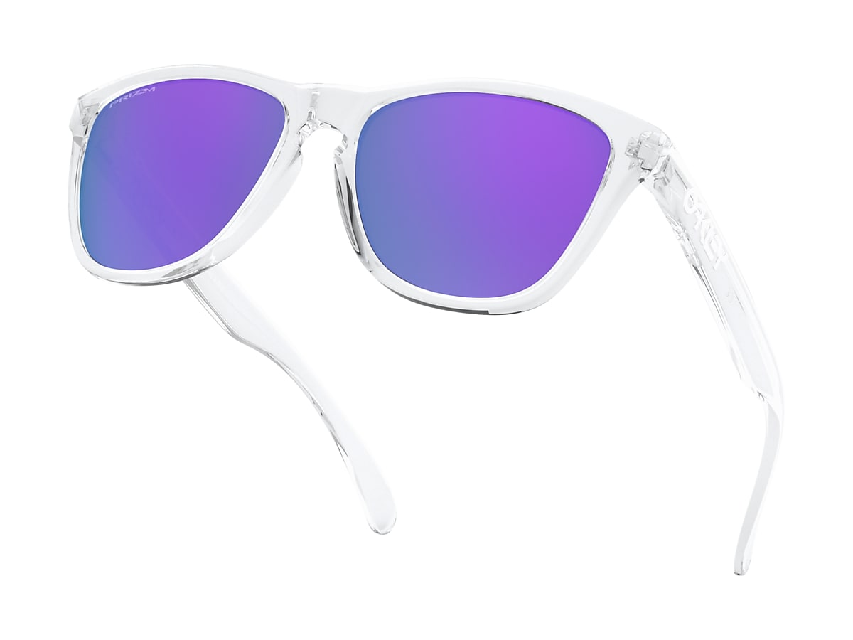 Frogskins™ Prizm Violet Lenses, Polished Clear Frame Sunglasses 