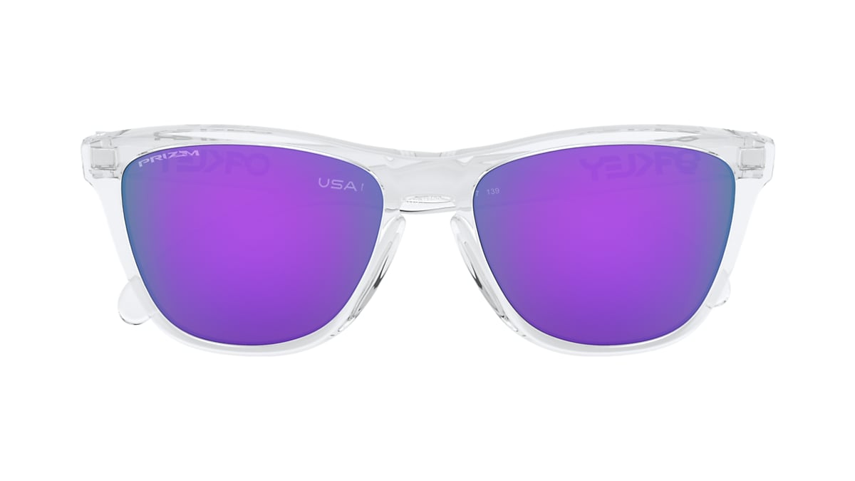 White and shop purple oakley sunglasses