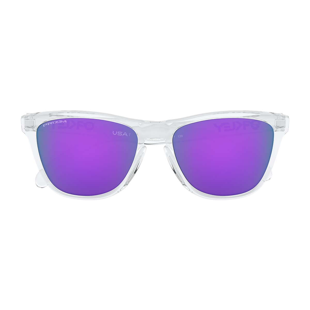 Frogskins™ Prizm Violet Lenses, Polished Clear Frame Sunglasses 
