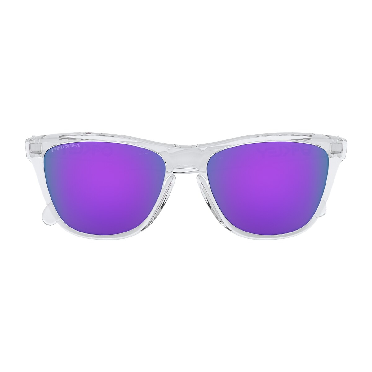 Oakley Frogskins サングラス クリアフレーム 紫レンズ Oakley Frogskins サングラス クリアフレーム 紫レンズ オークリー