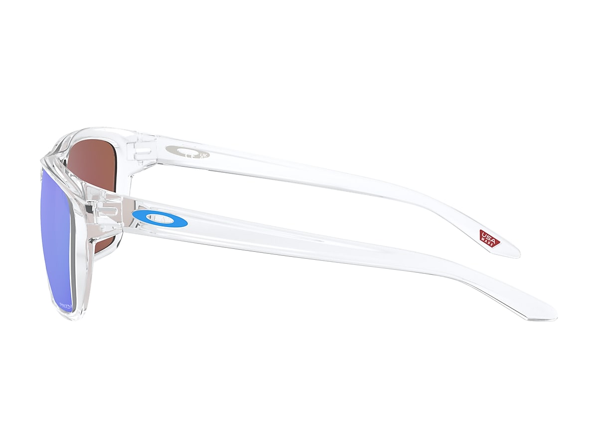 Sylas Prizm Sapphire Lenses, Polished Clear Frame Sunglasses | Oakley® US