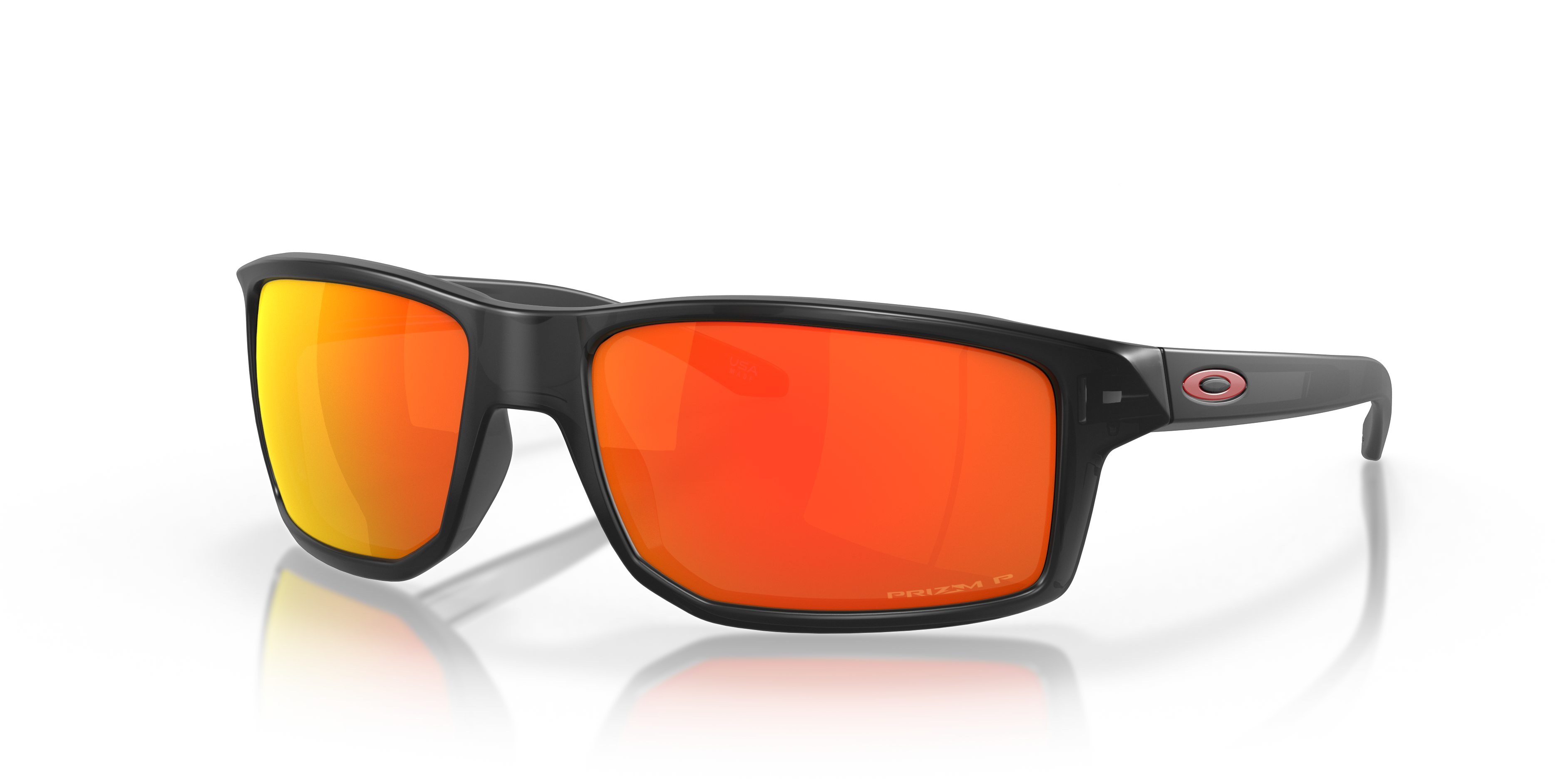 Gibston Prizm Ruby Polarized Lenses, Black Ink Frame Sunglasses | Oakley® CH