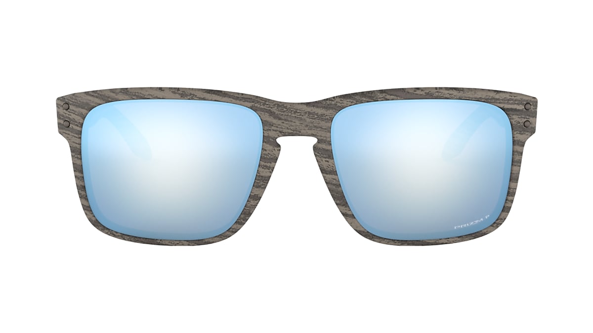 Holbrook™ Prizm Deep Water Polarized Lenses, Woodgrain Frame Sunglasses |  Oakley® US