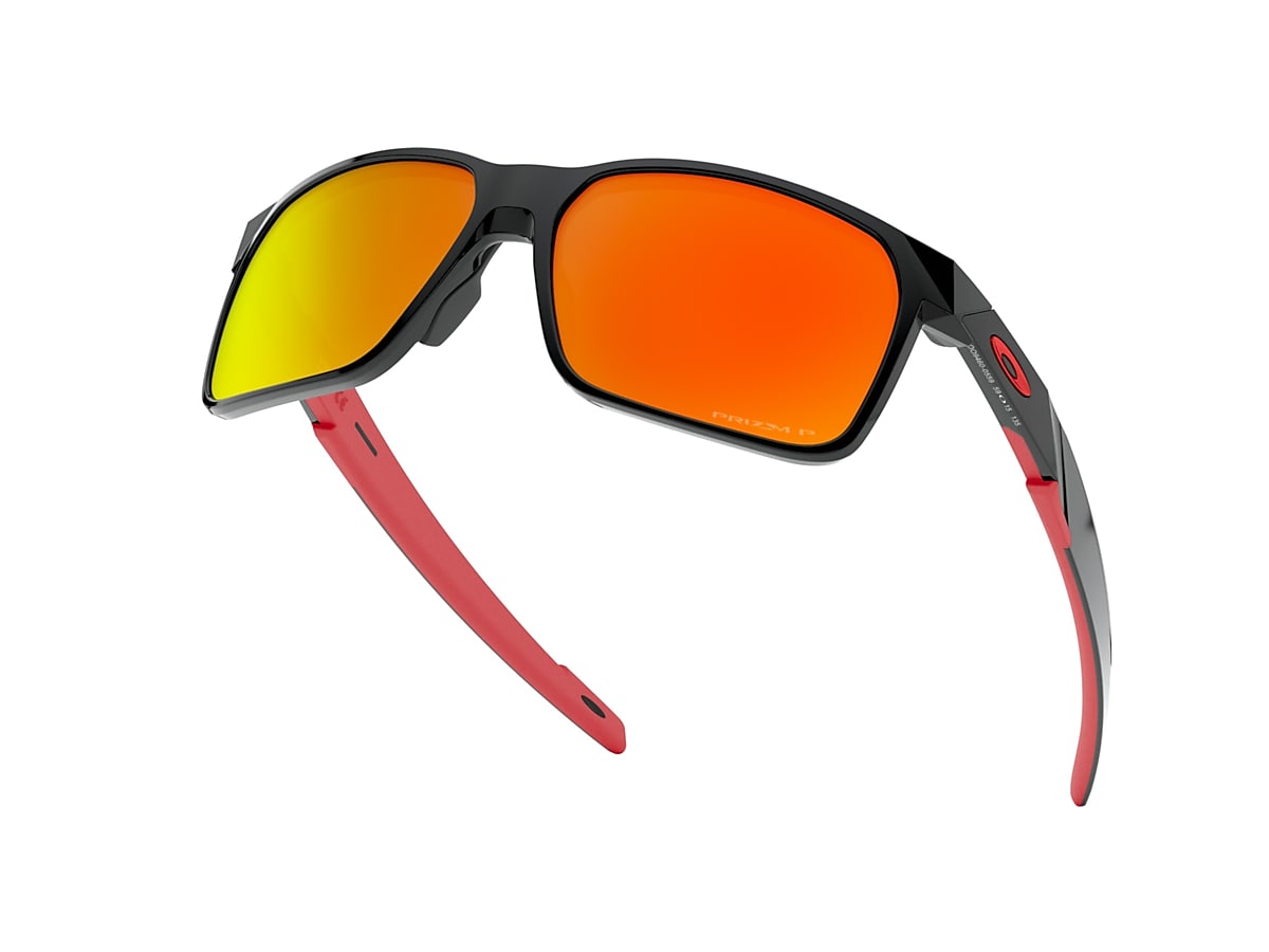 Portal X Prizm Ruby Polarized Polished Black アイウェア | Oakley® 日本