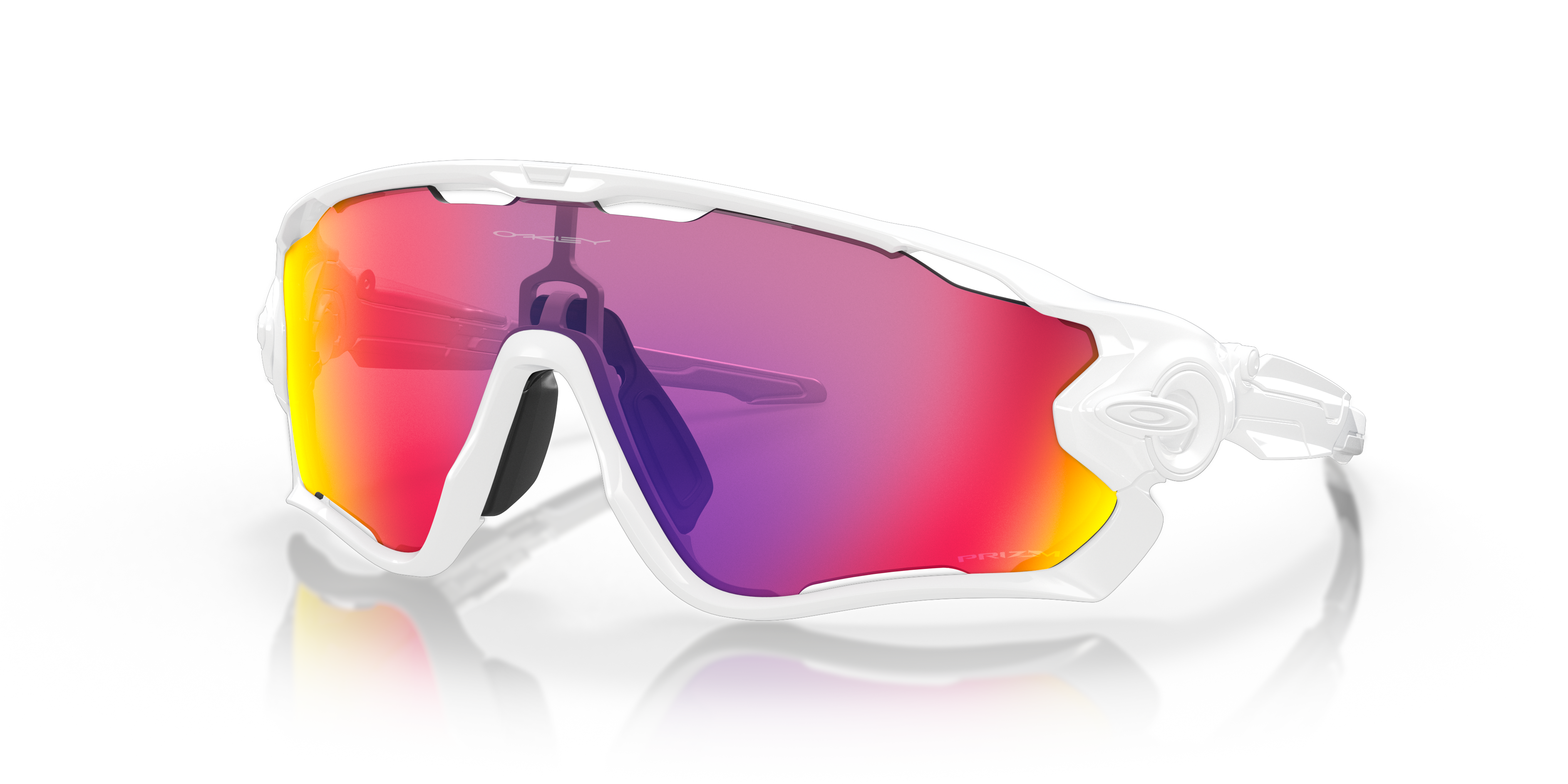 Jawbreaker™ Prizm Road Lenses, Polished White Frame Sunglasses | Oakley® US