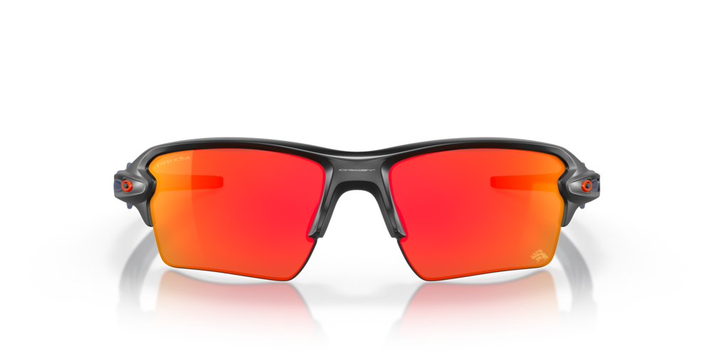 Denver Broncos Flak®  XL Prizm Ruby Lenses, Matte Black Frame Sunglasses  | Oakley Standard Issue USA