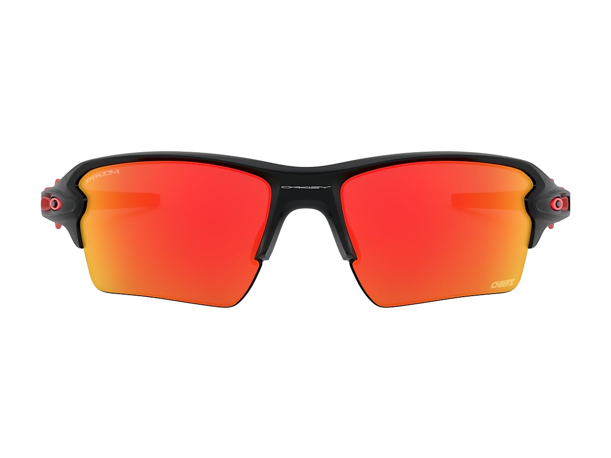 Kansas City Chiefs Flak®  XL Prizm Ruby Lenses, Matte Black Frame  Sunglasses | Oakley® US