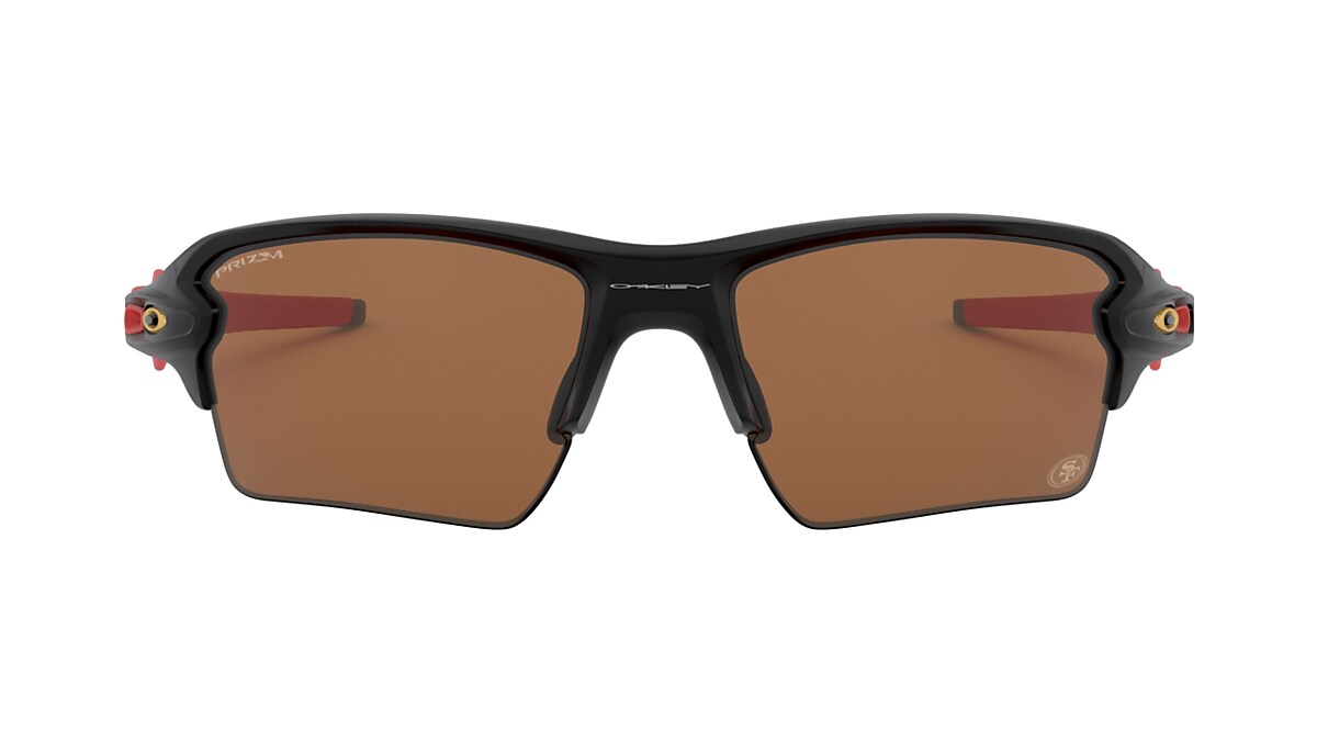 San Francisco 49ers Flak®  XL Prizm Tungsten Lenses, Matte Black Frame  Sunglasses | Oakley® US