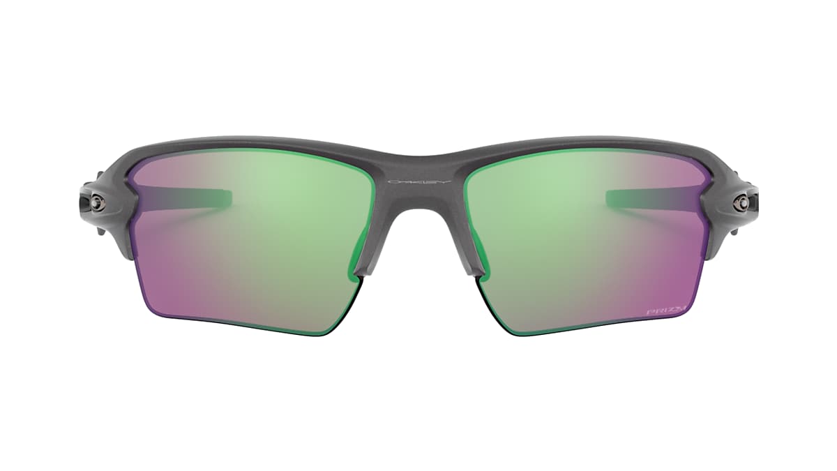 Oakley Flak 2.0 XL Sunglasses (Steel) (Prizm Road Jade Lens) - Dan's Comp