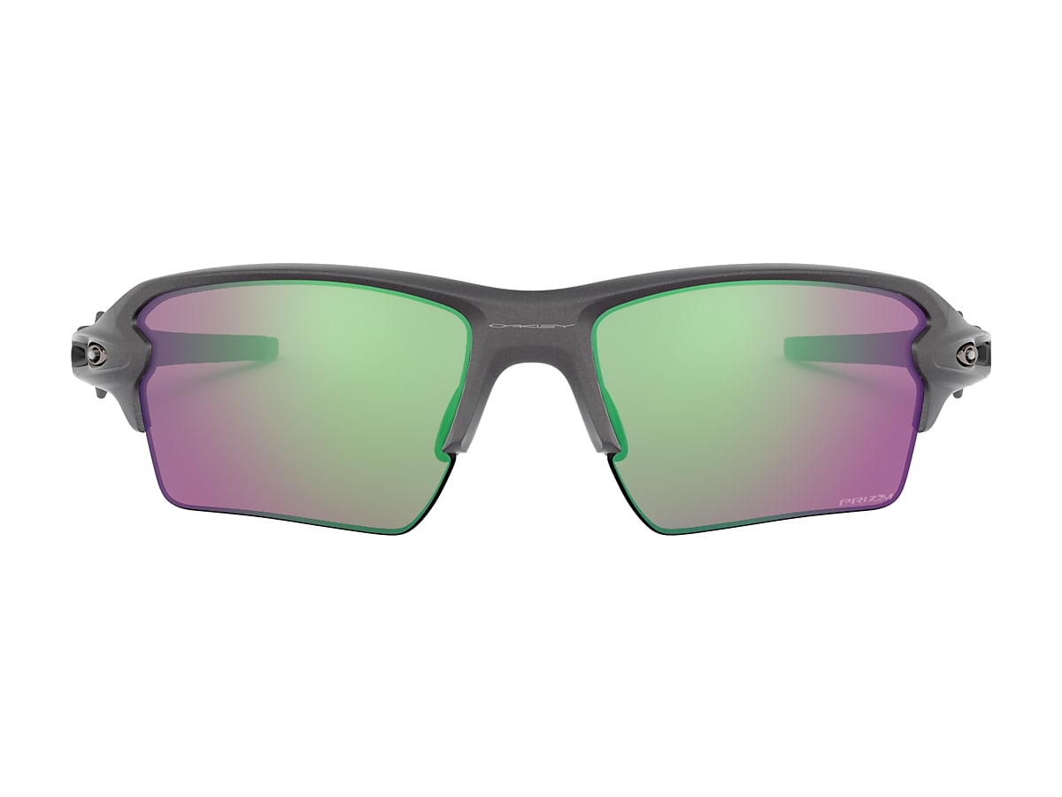 Oakley Flak 2.0 XL Sunglasses (Steel) (Prizm Road Jade Lens) - Dan's Comp