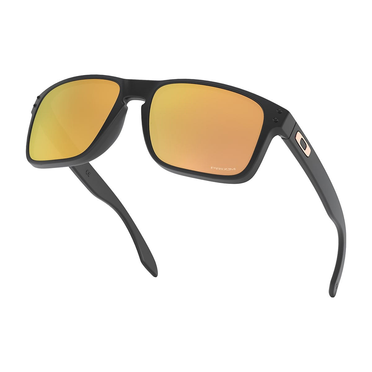 Holbrook™ (Low Bridge Fit) Prizm Rose Gold Lenses, Matte Black Frame  Sunglasses | Oakley® US