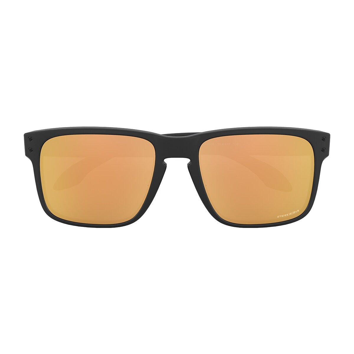 Holbrook™ (Low Bridge Fit) Prizm Rose Gold Lenses, Matte Black Frame  Sunglasses | Oakley® US
