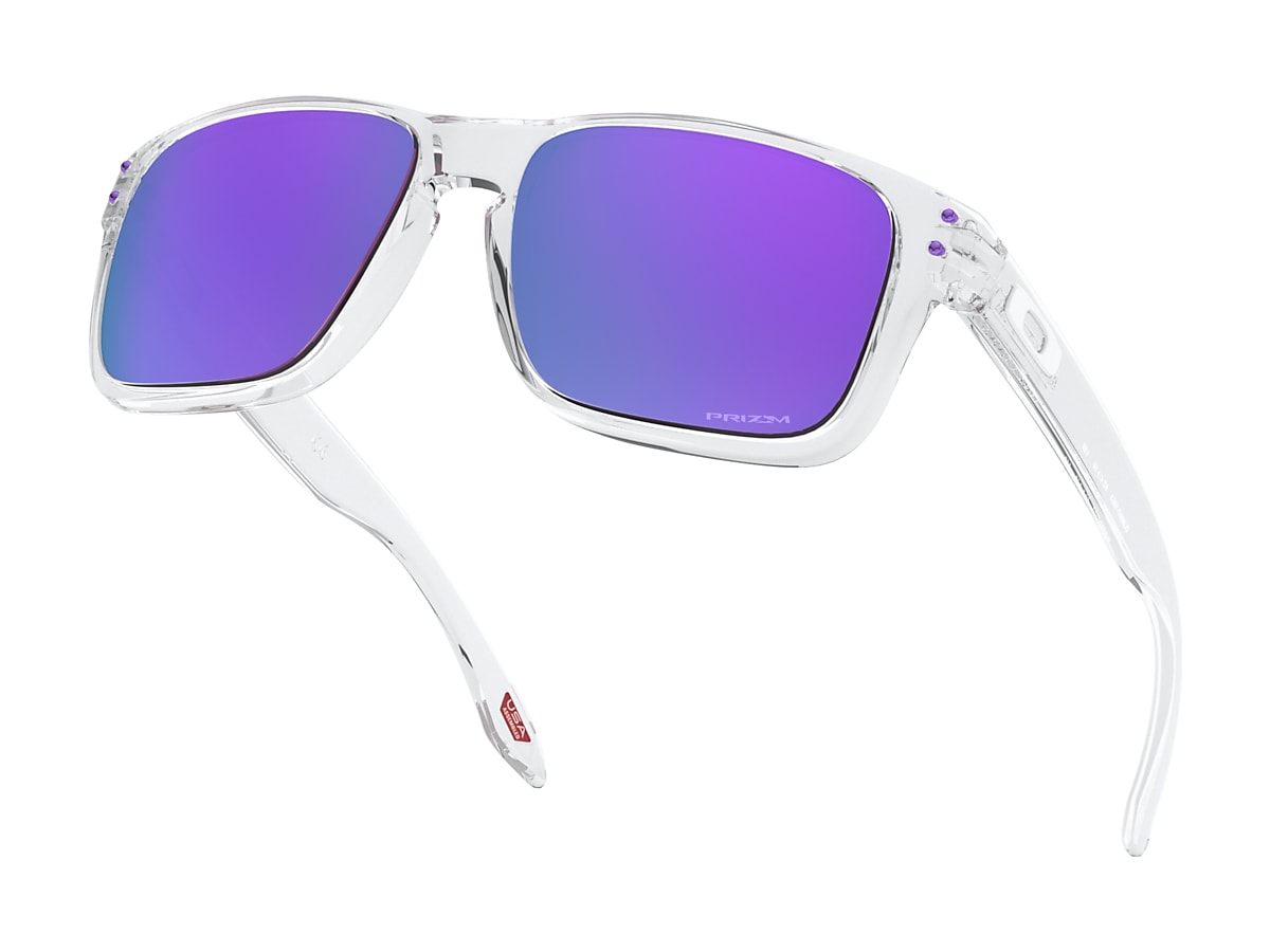 Holbrook™ XS (Youth Fit) Prizm Violet Lenses, Polished Clear Frame  Sunglasses | Oakley® EU