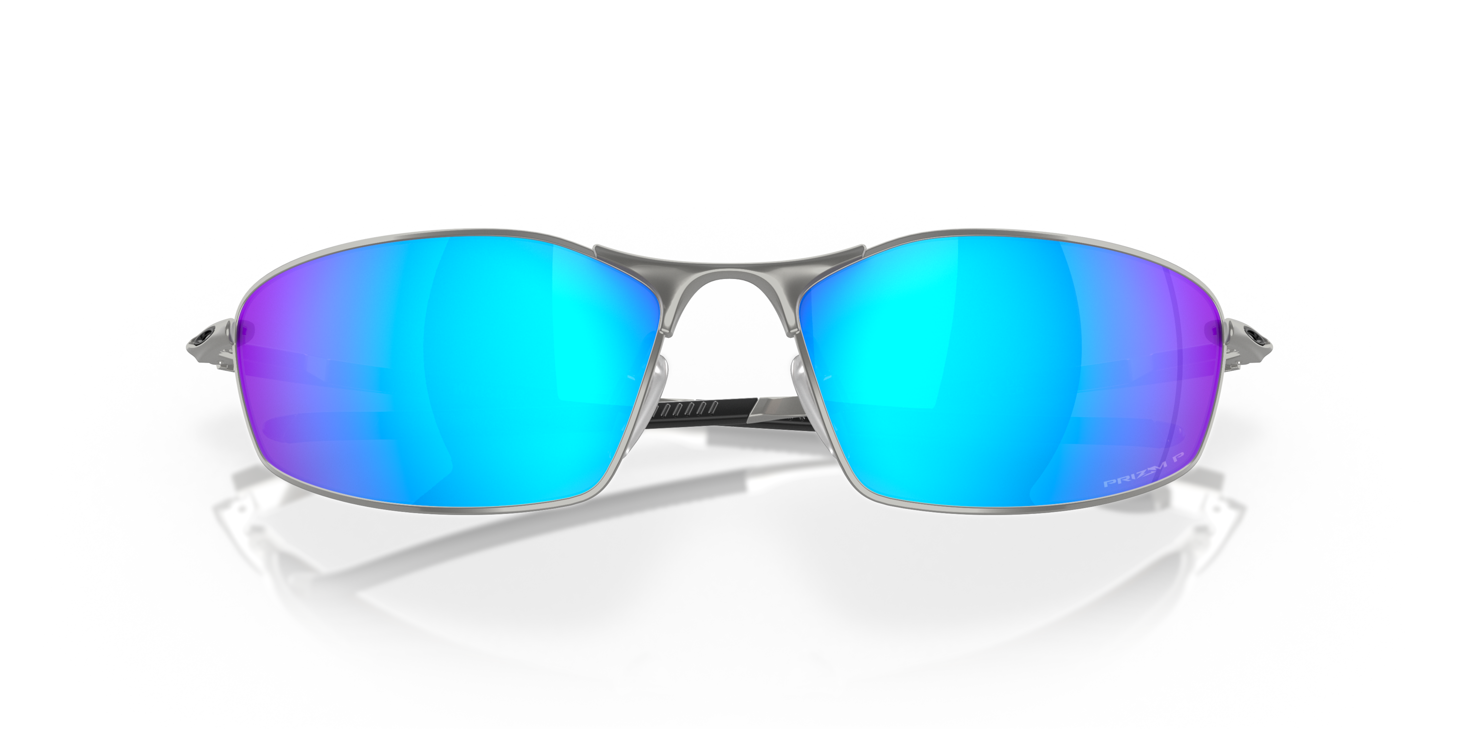 Whisker® Prizm Sapphire Polarized Lenses Satin Chrome Frame Sunglasses Oakley Standard Issue Usa 