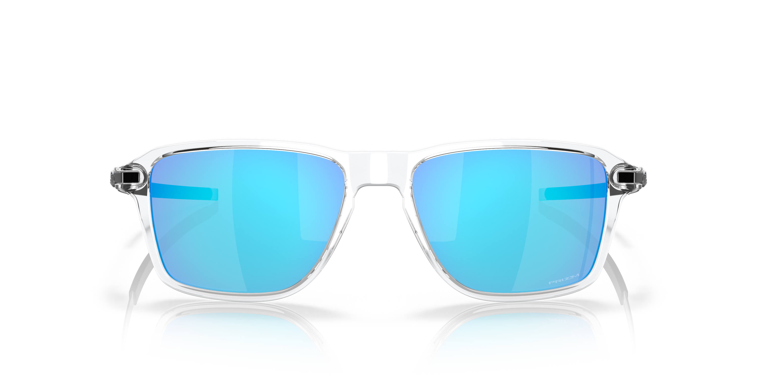 Wheel House Prizm Sapphire Lenses, Polished Clear Frame Sunglasses