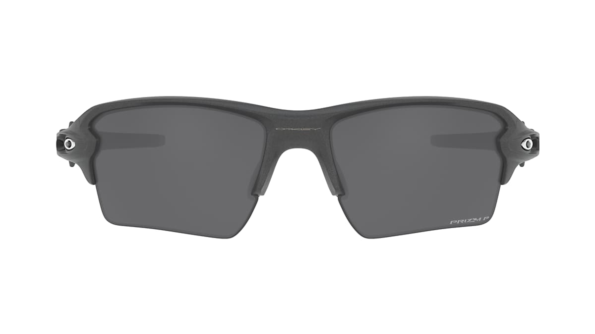 Flak® 2.0 XL Prizm Black Polarized Lenses, Steel Frame Sunglasses 