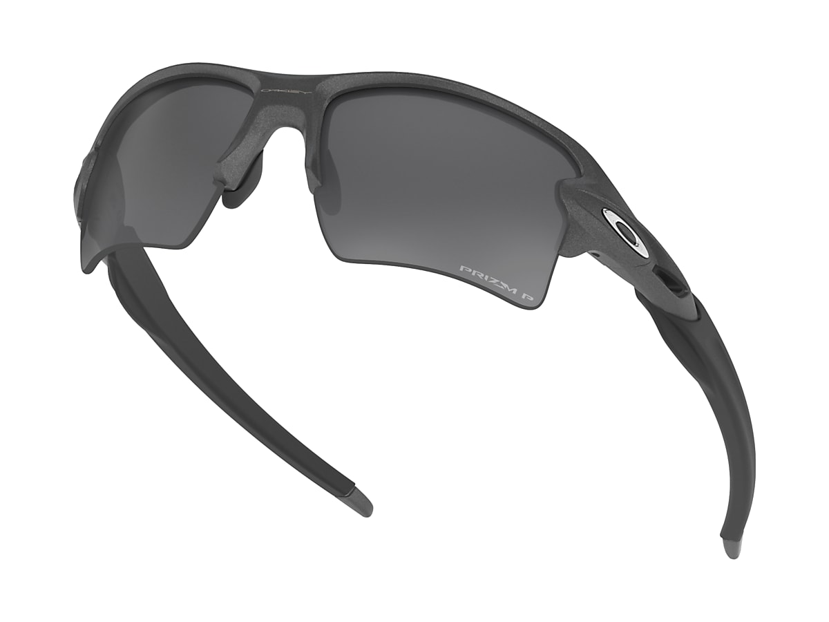 OAKLEY Flak 2.0 XL Steel Frame/Prizm Black Polarized Lenses Sunglasses  (9188F859)