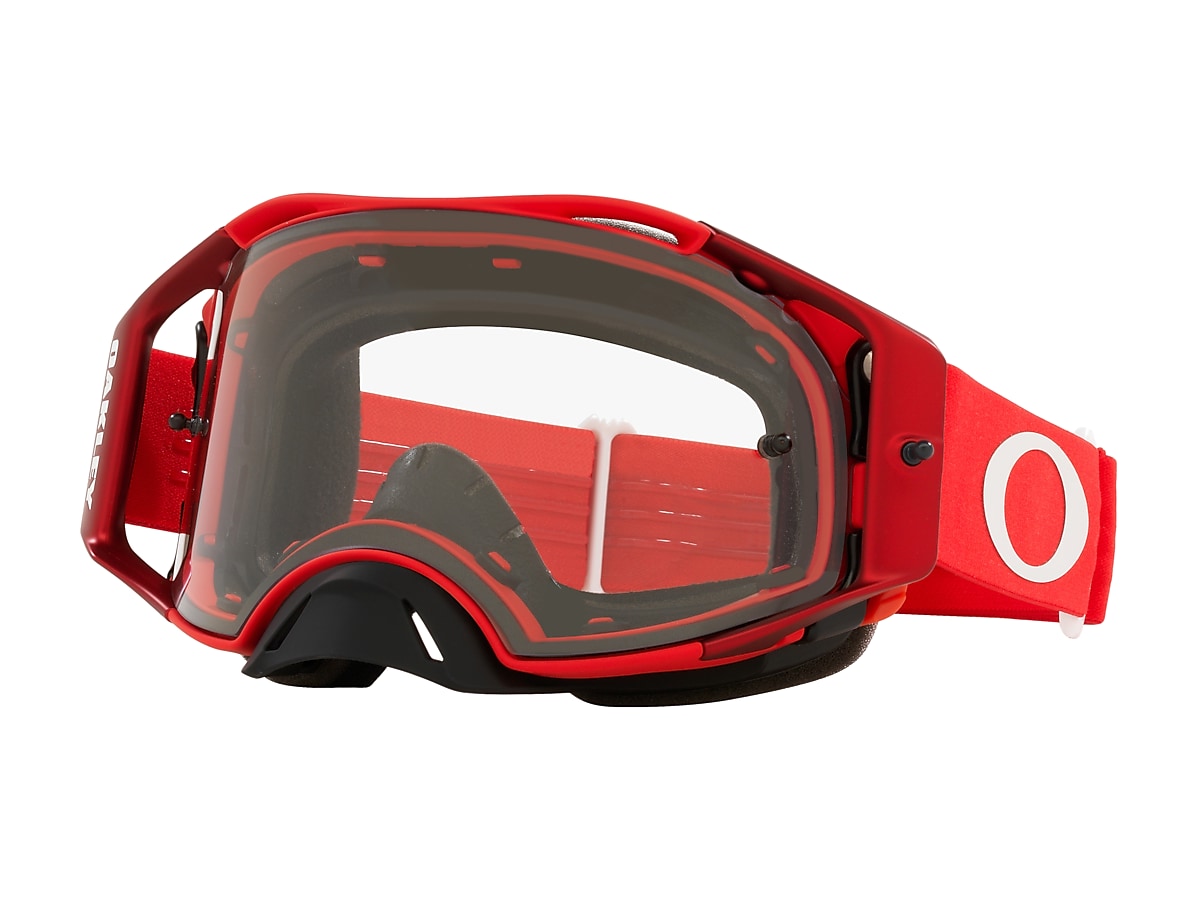Gå ned Ende Teoretisk Oakley Airbrake® MX Goggles - Moto Red - Clear - OO7046-A9 | Oakley® SE