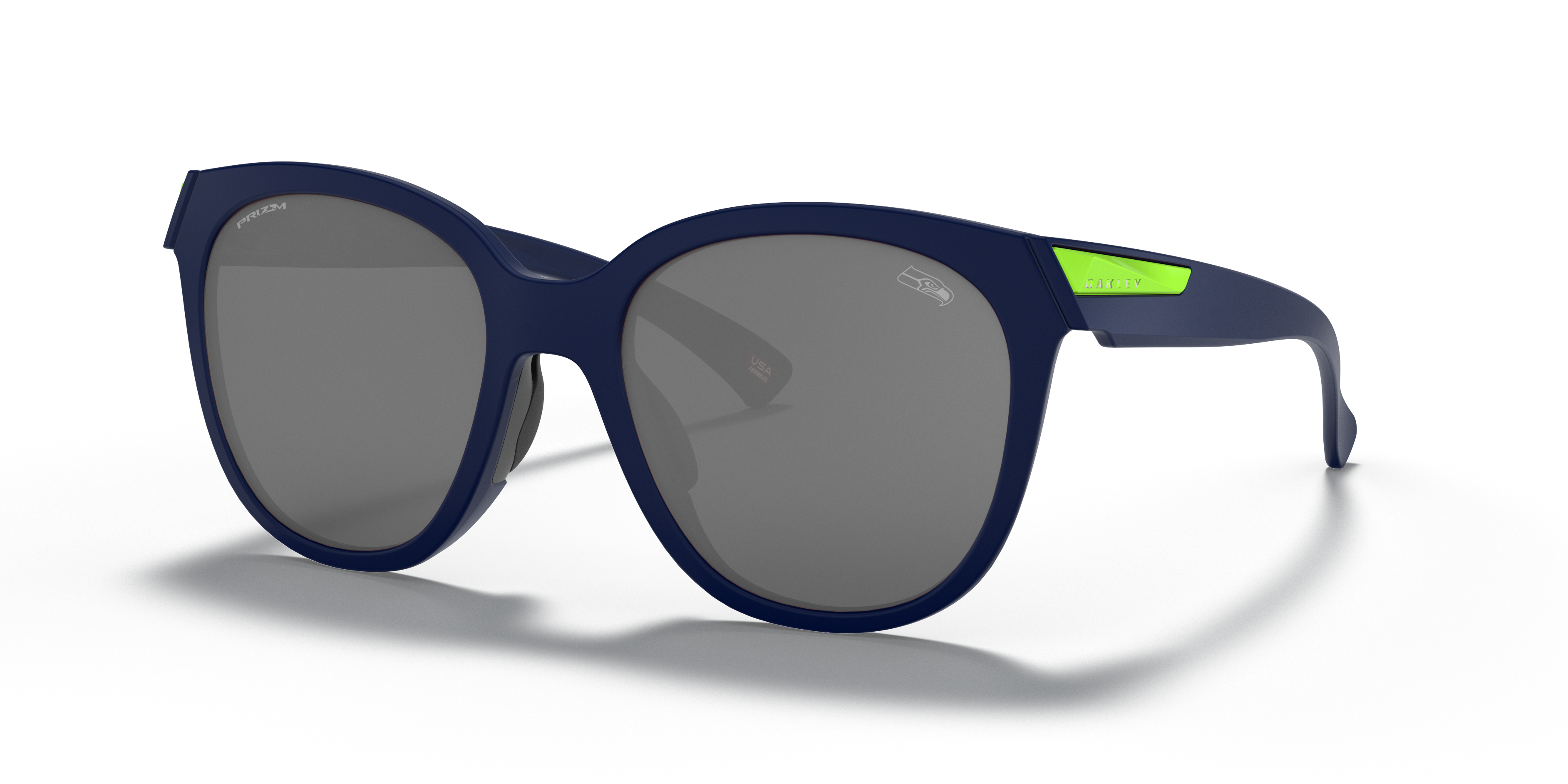Shop Oakley Seattle Seahawks Low Key Sunglasses In Navy