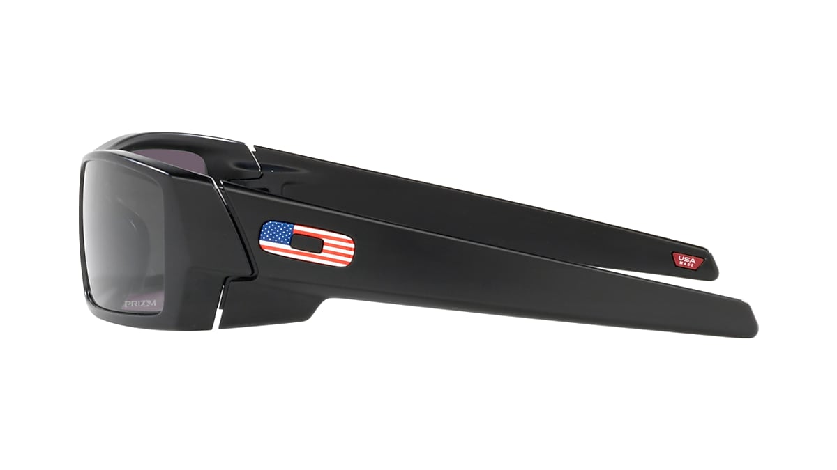 Oakley SI Gascan Sunglasses - USA Flag - Matte Black / Gray Lens