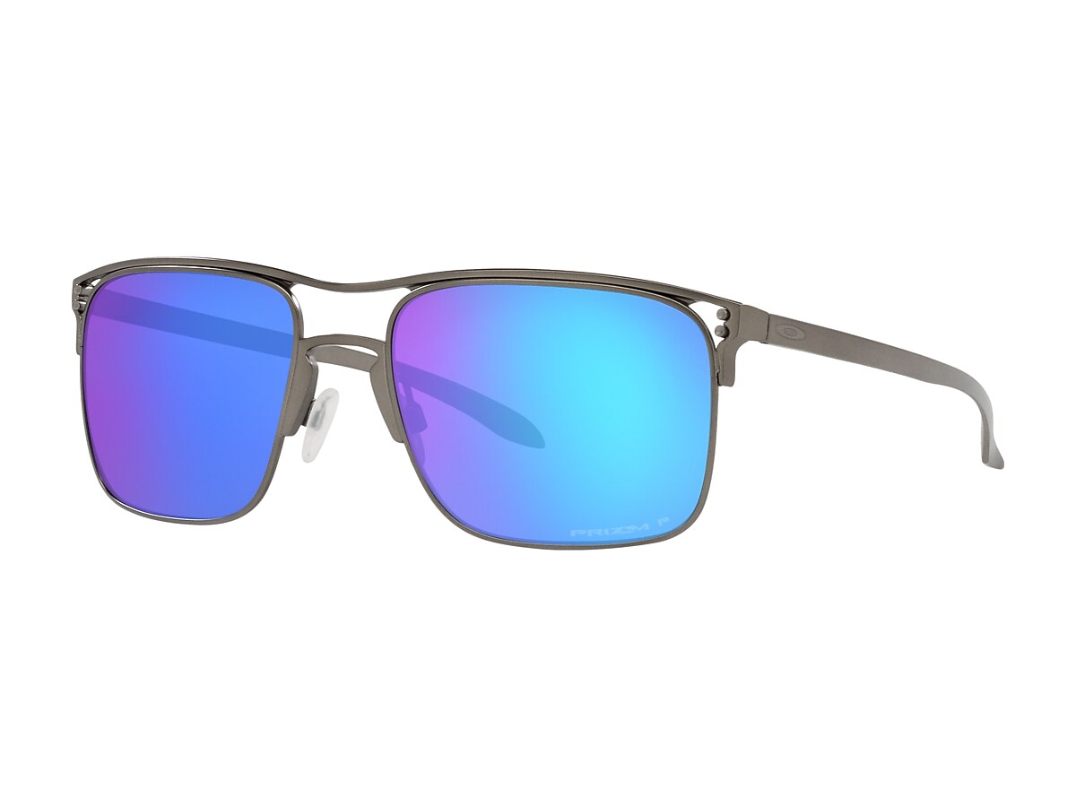 Holbrook™ Metal Prizm Sapphire Polarized Lenses, Matte Gunmetal Frame  Sunglasses