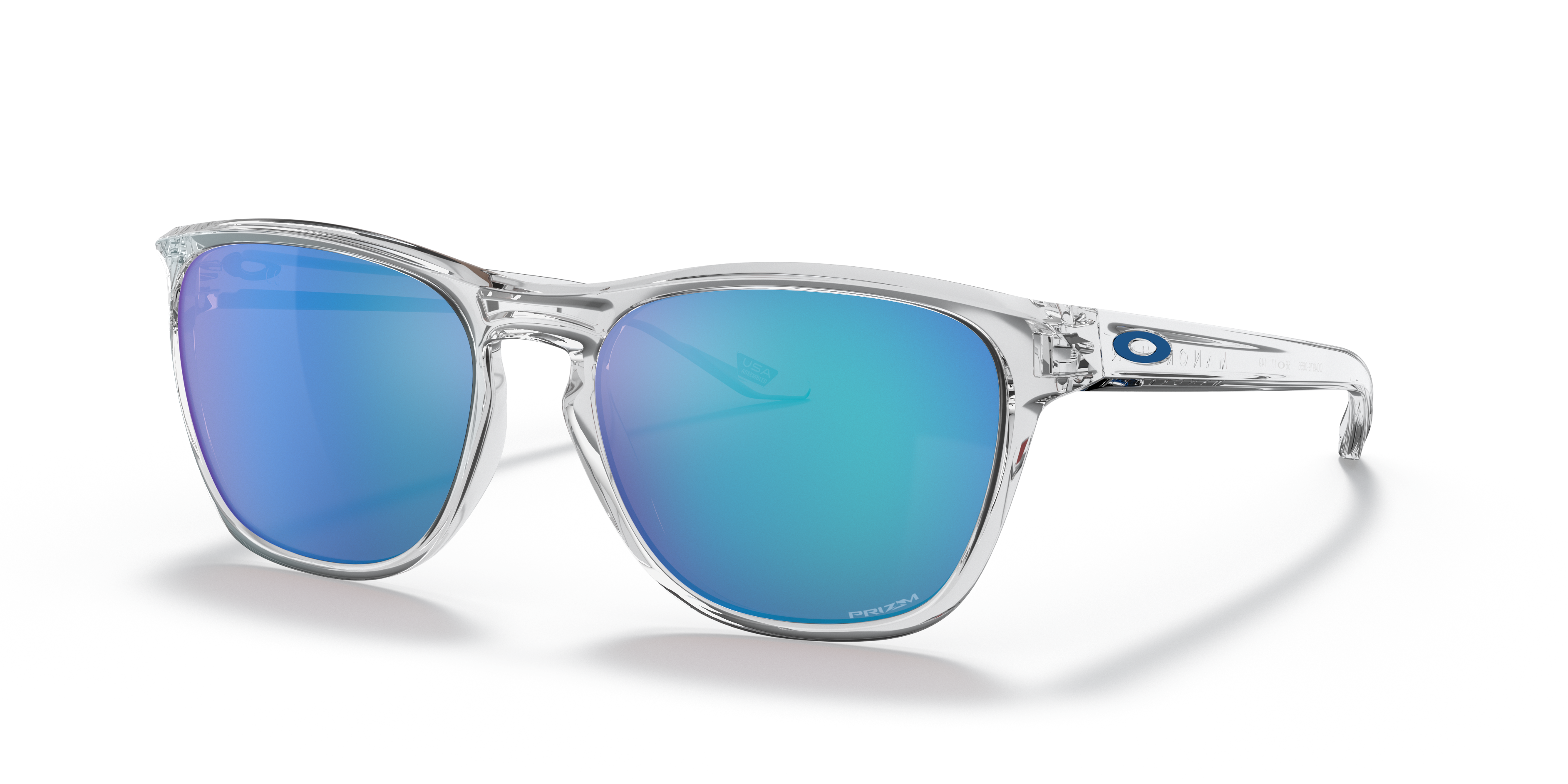 Shop Oakley Manorburn Sunglasses In Polished Clear