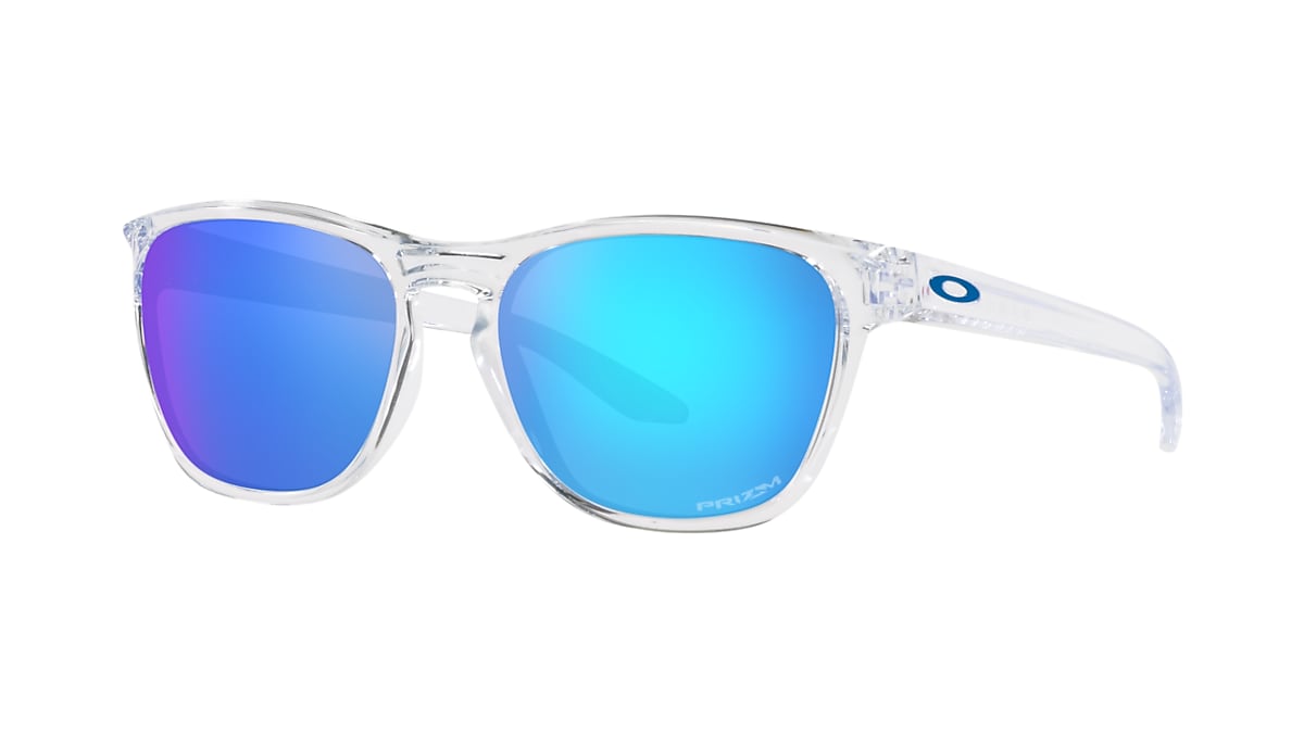 Manorburn Prizm Sapphire Lenses, Polished Clear Frame Sunglasses | Oakley®  GB