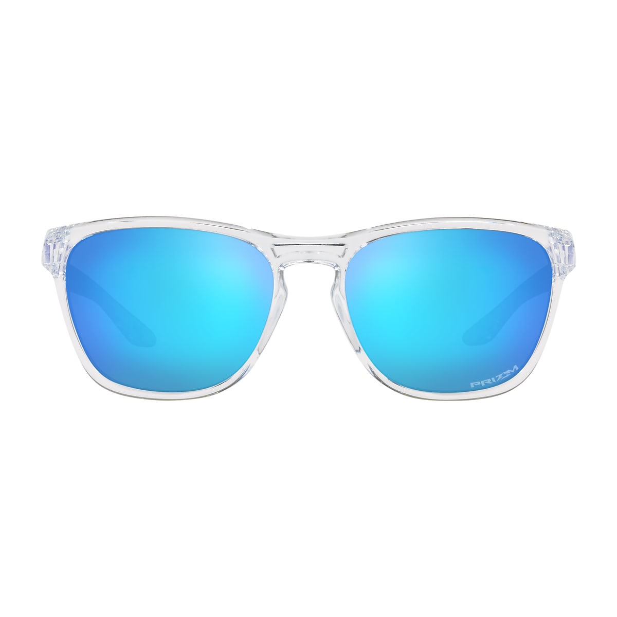 Manorburn Prizm Sapphire Lenses, Polished Clear Frame Sunglasses