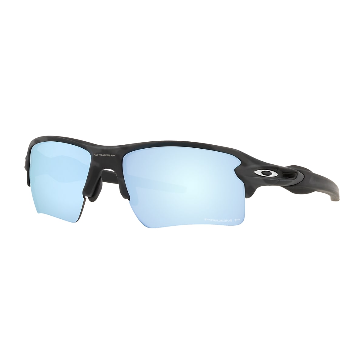 Flak®  XL Prizm Deep Water Polarized Lenses, Matte Black Camo Frame  Sunglasses | Oakley® US