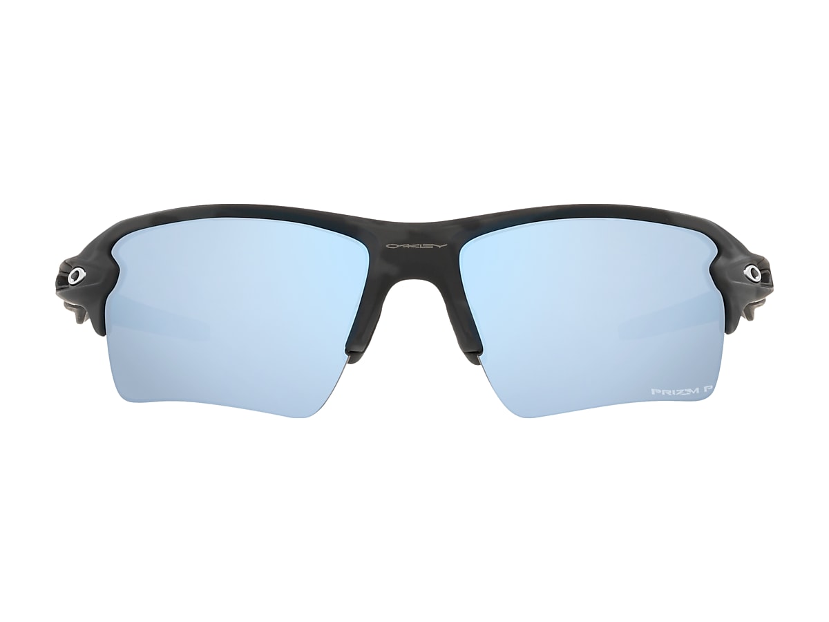 Flak®  XL Prizm Deep Water Polarized Lenses, Matte Black Camo Frame  Sunglasses | Oakley® US