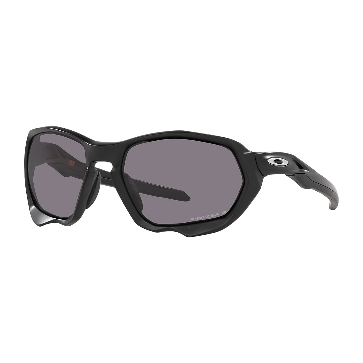 Plazma Prizm Grey Polarized Lenses, Matte Black Frame Sunglasses | Oakley®  US