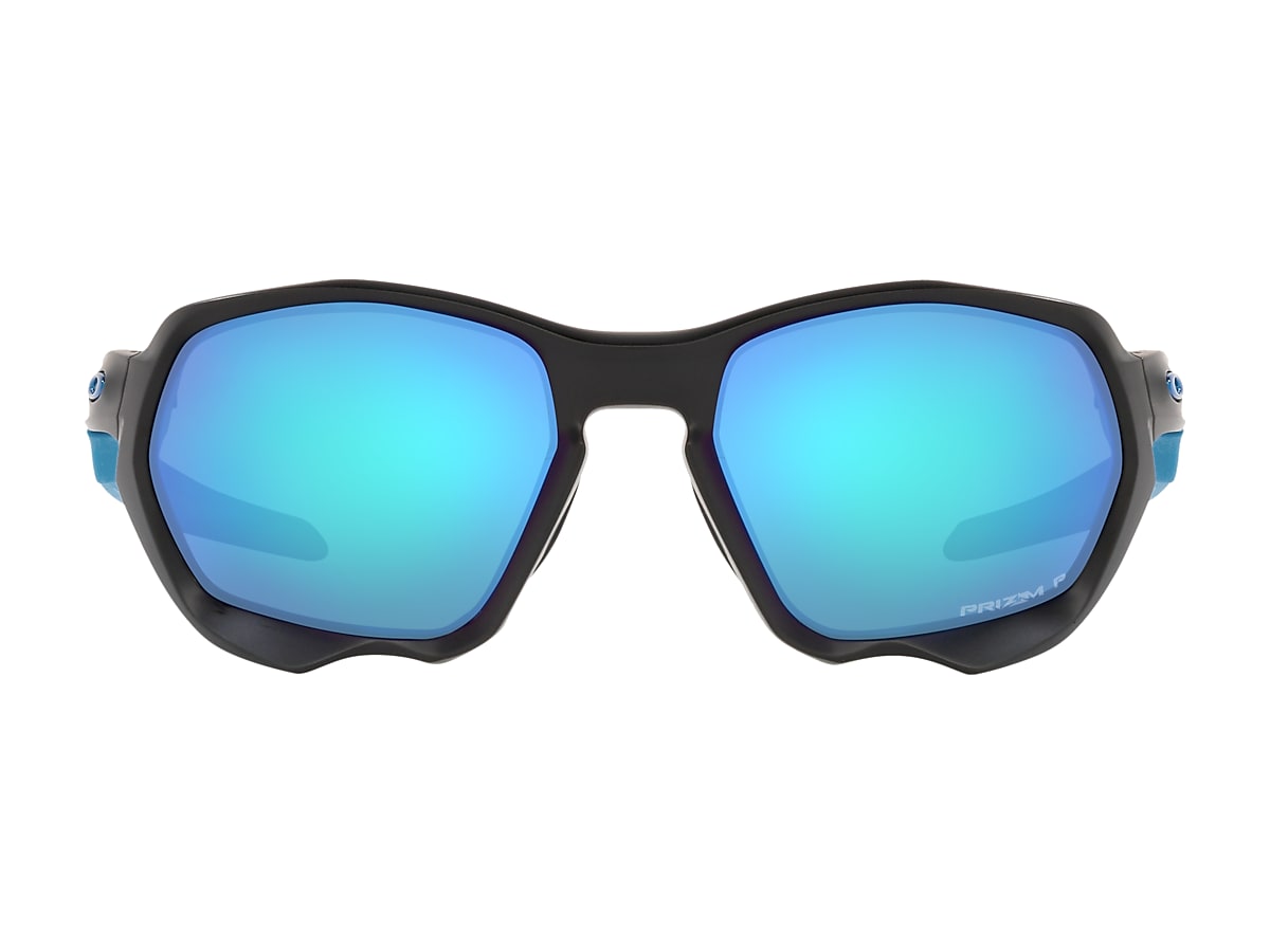 Plazma Prizm Sapphire Polarized Lenses, Matte Black Frame Sunglasses |  Oakley® US