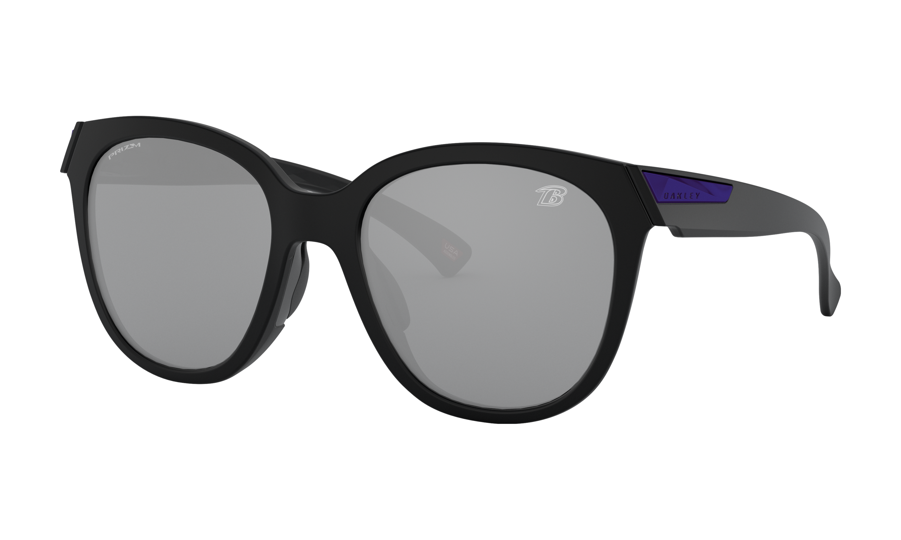 Shop Oakley Baltimore Ravens Low Key Sunglasses In Black