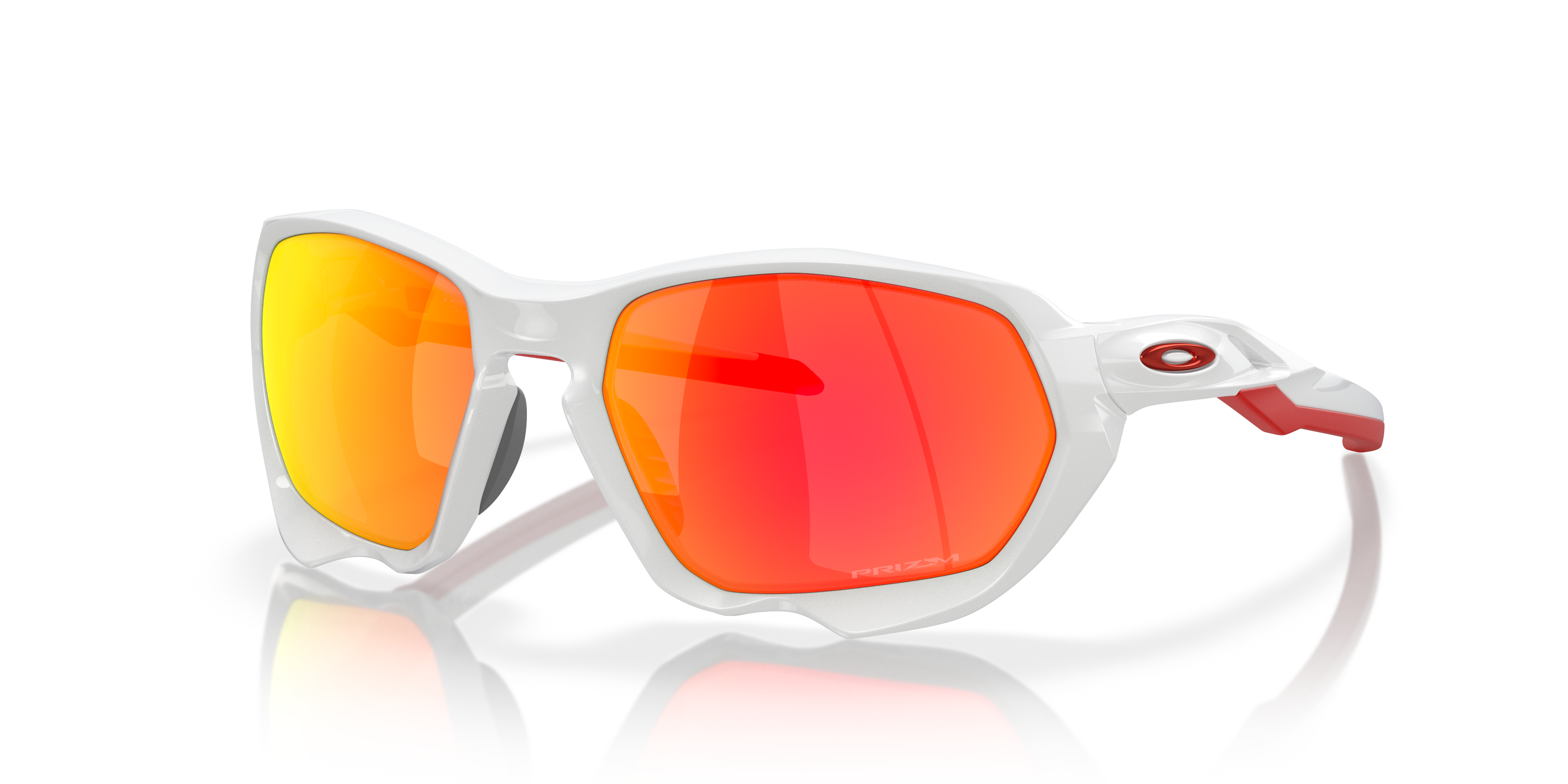 Oakley Plazma (low Bridge Fit) Sunglasses In White | ModeSens