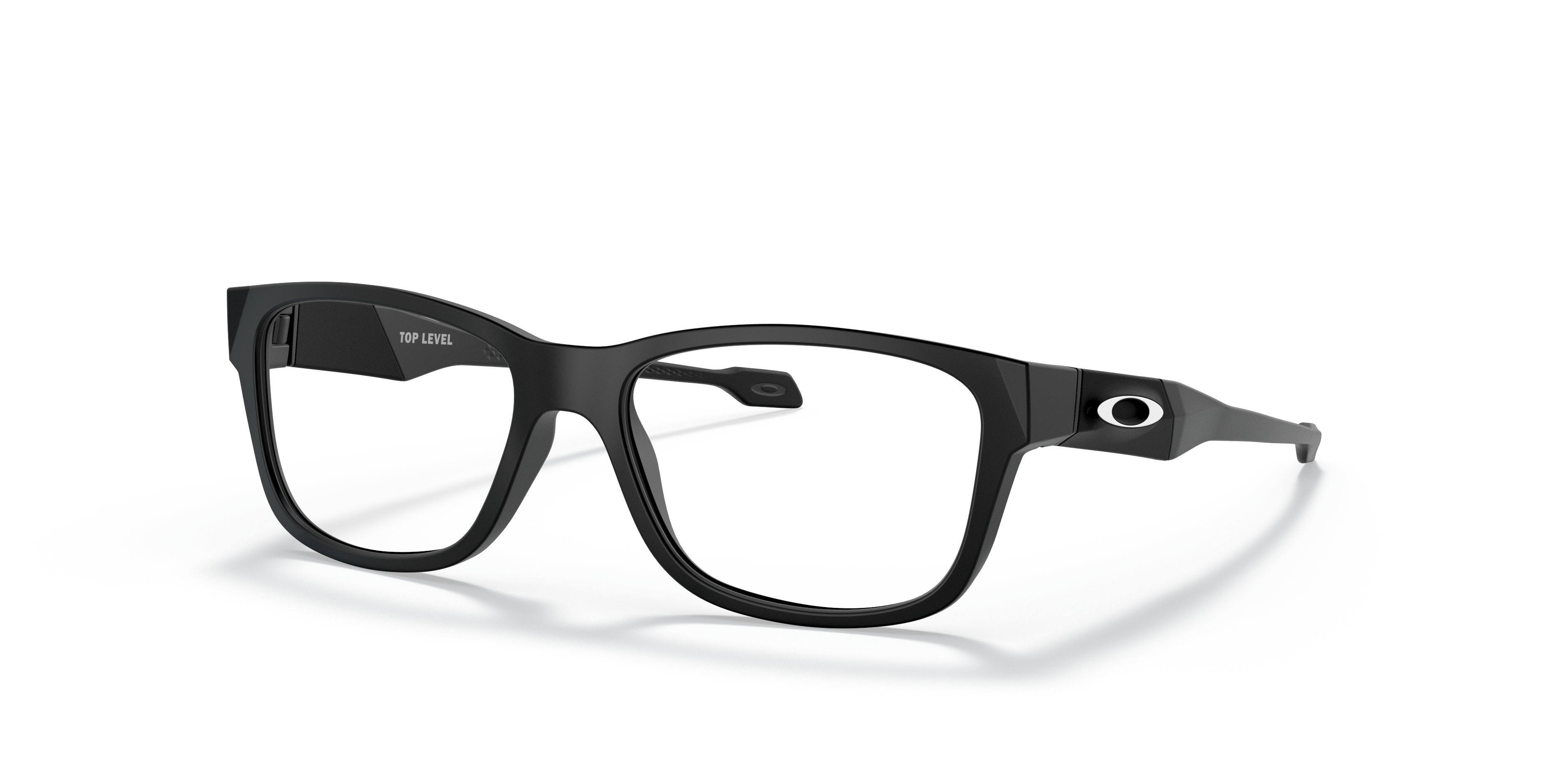 Top Level (Youth Fit) Satin Black Eyeglasses | Oakley® PT