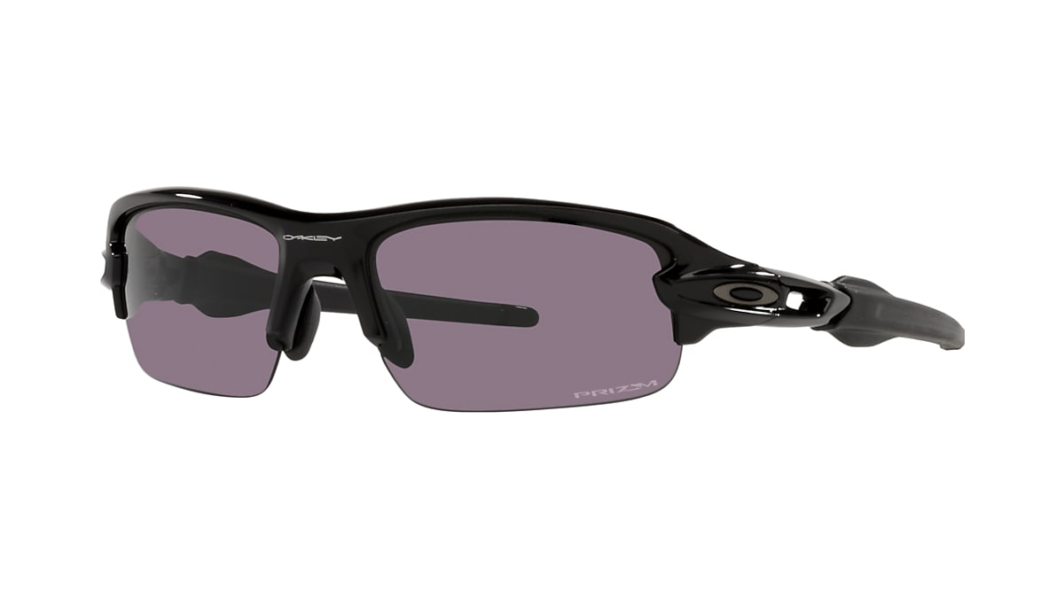 Flak® XXS (Youth Fit) Prizm Grey Lenses, Polished Black Frame Sunglasses |  Oakley® US