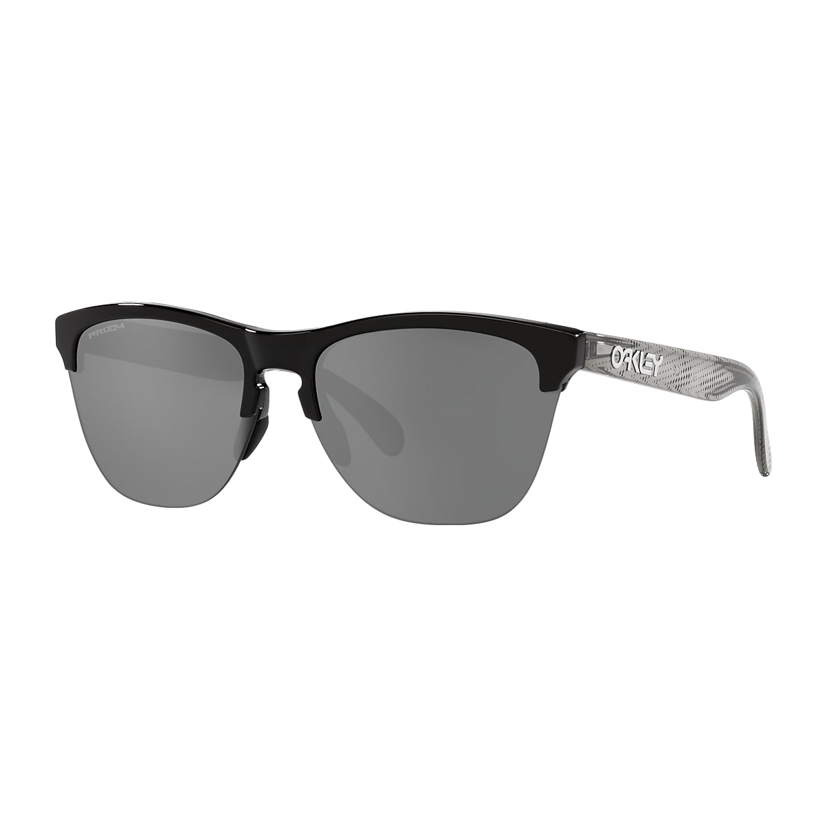 Frogskins™ Lite High Resolution Collection Prizm Black Lenses, Polished  Black Frame Sunglasses | Oakley® SE