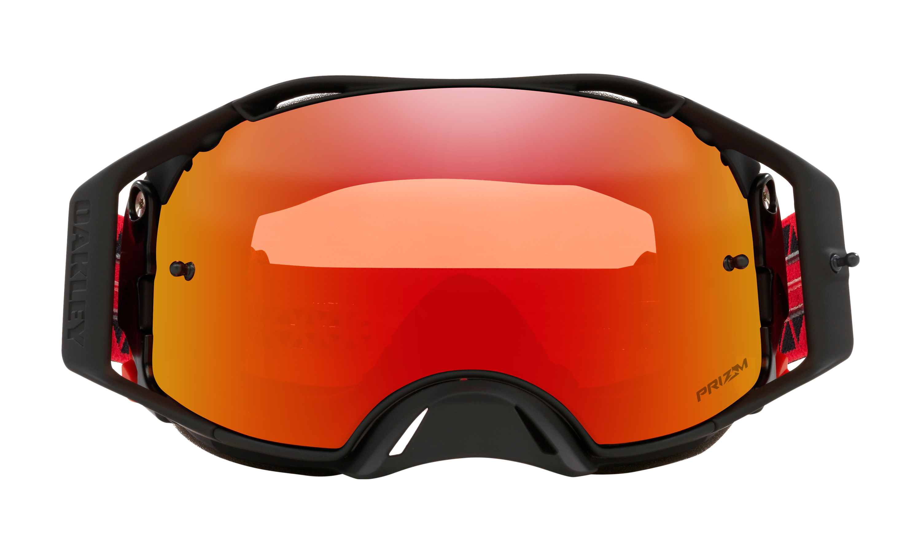 Oakley Airbrake® MX Goggles - Matte Black/Red Colorshift - Prizm MX ...