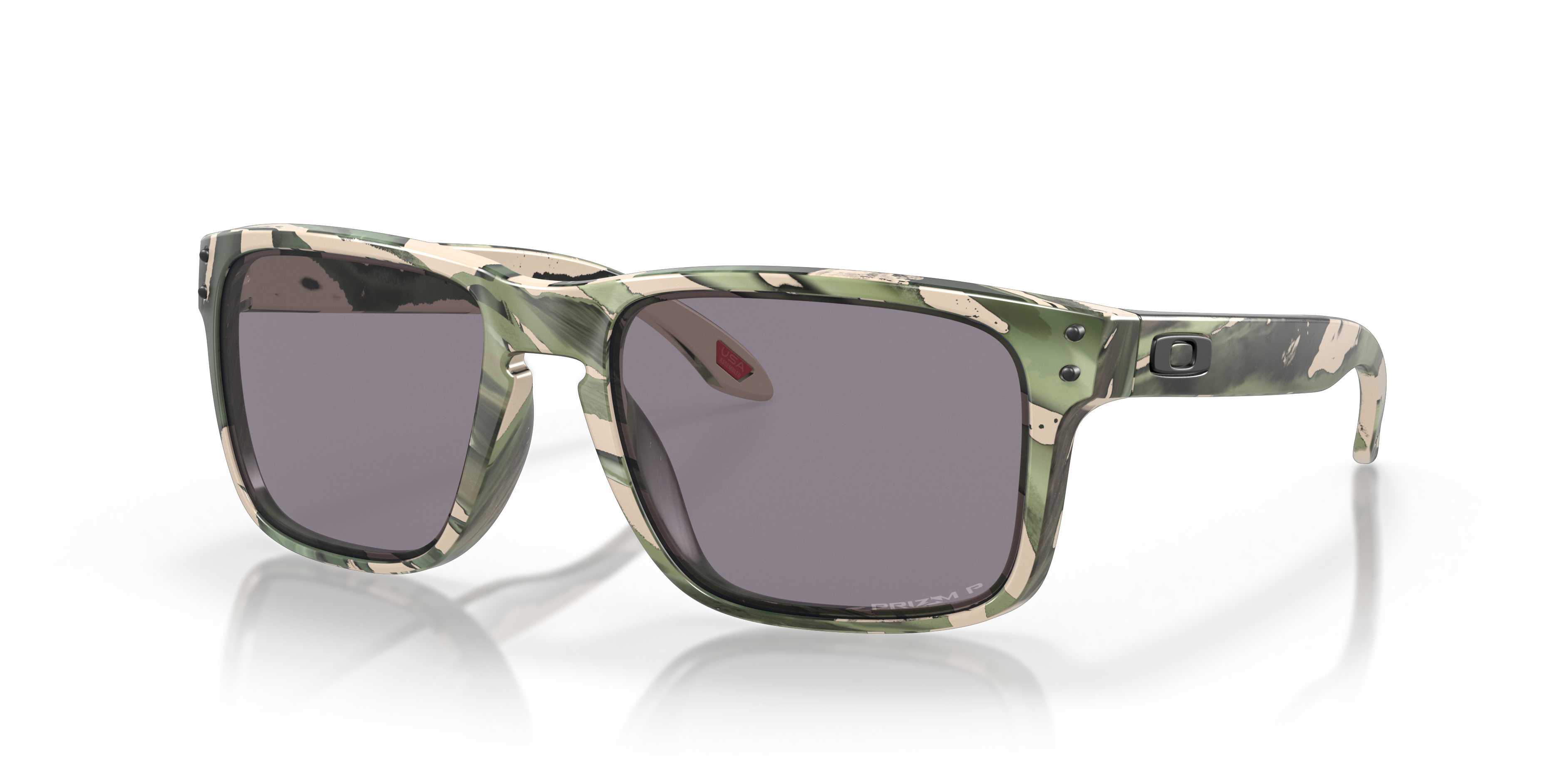 Official Oakley Standard Issue Standard Issue Holbrook™ Camo Spin Collection Prizm Grey Polarized Lenses, Woodland Spin Frame Sunglasses | Oakley Standard Issue USA