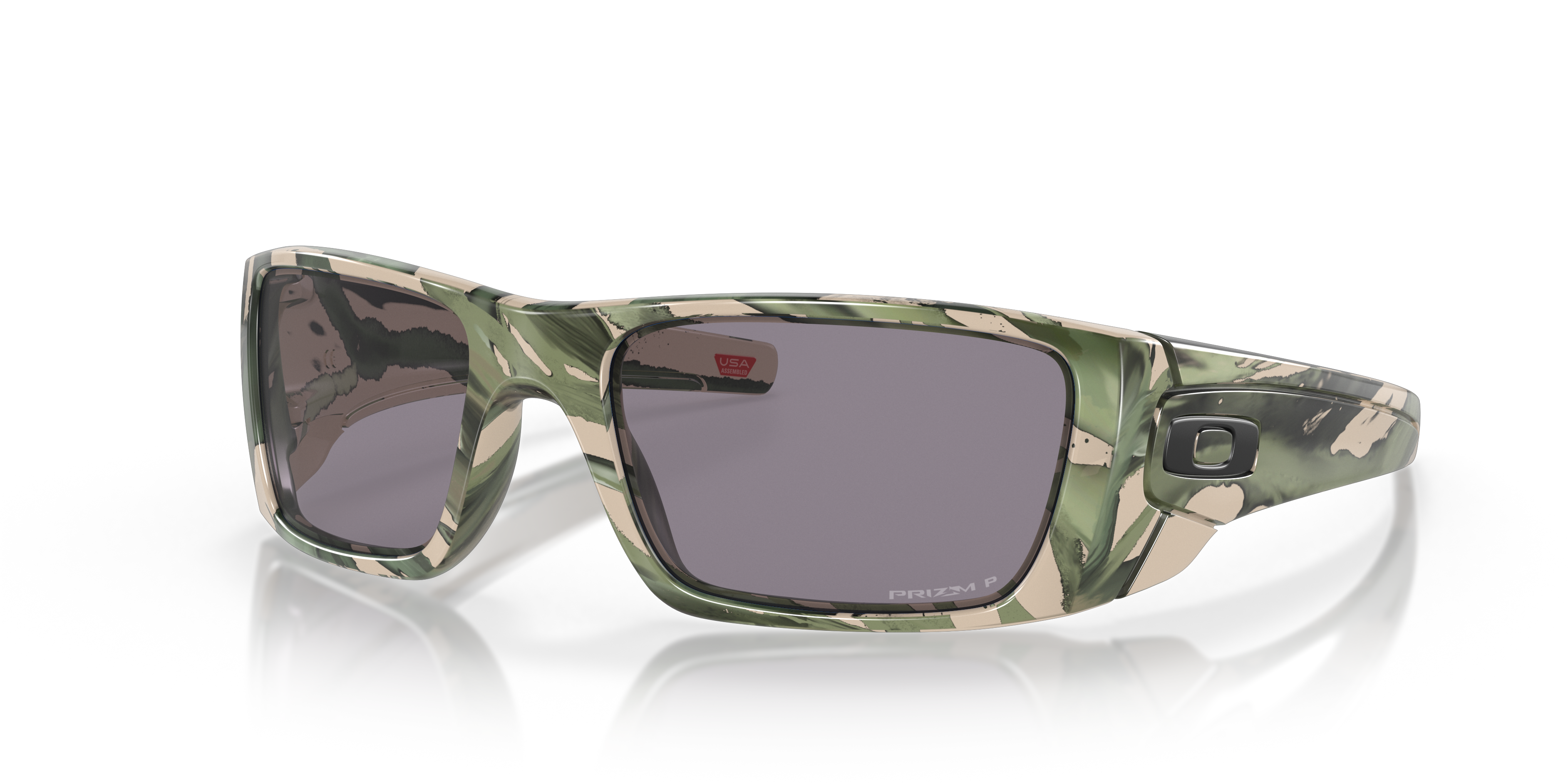 Official Oakley Standard Issue Standard Issue Fuel Cell Camo Spin Collection Prizm Grey Polarized Lenses, Woodland Spin Frame Sunglasses | Oakley Standard Issue USA