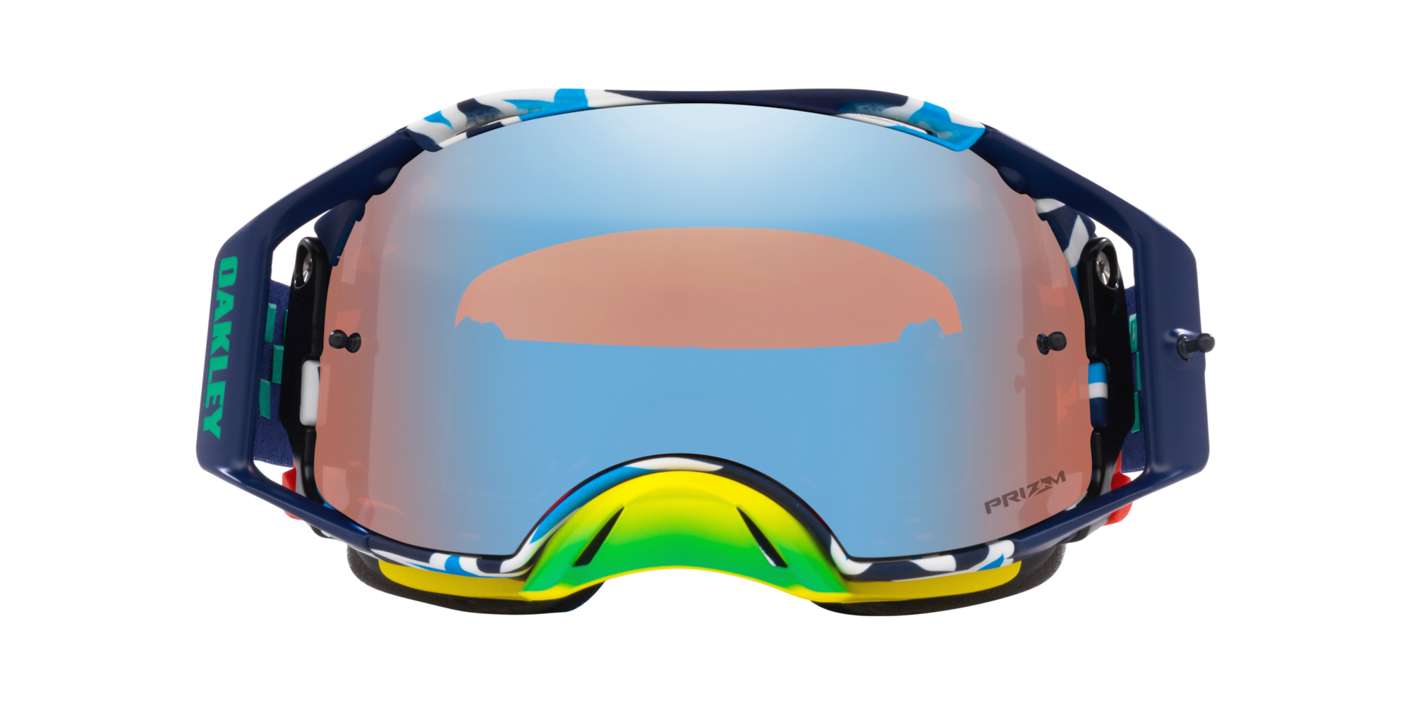 Oakley Airbrake® MX Goggles Blue Banner Prizm MX Sapphire Iridium