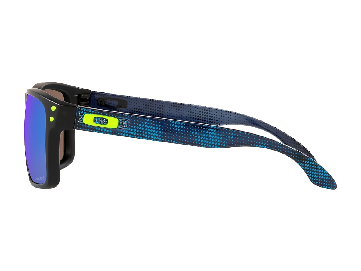 Holbrook™ (Low Bridge Fit) High Resolution Collection Prizm Sapphire  Lenses, Polished Black Frame Sunglasses