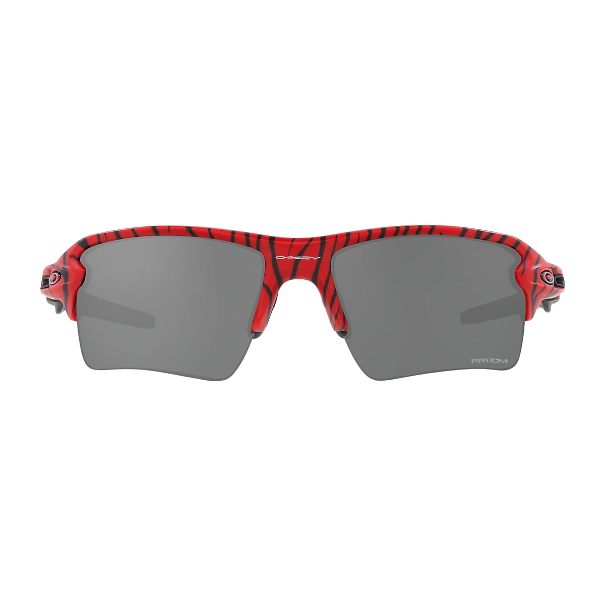 OAKLEY FLAK 2.0 XL CUSTOM RED SILVER FADE BLACK PRIZM TRAIL SUNGLASSES NEW  RARE