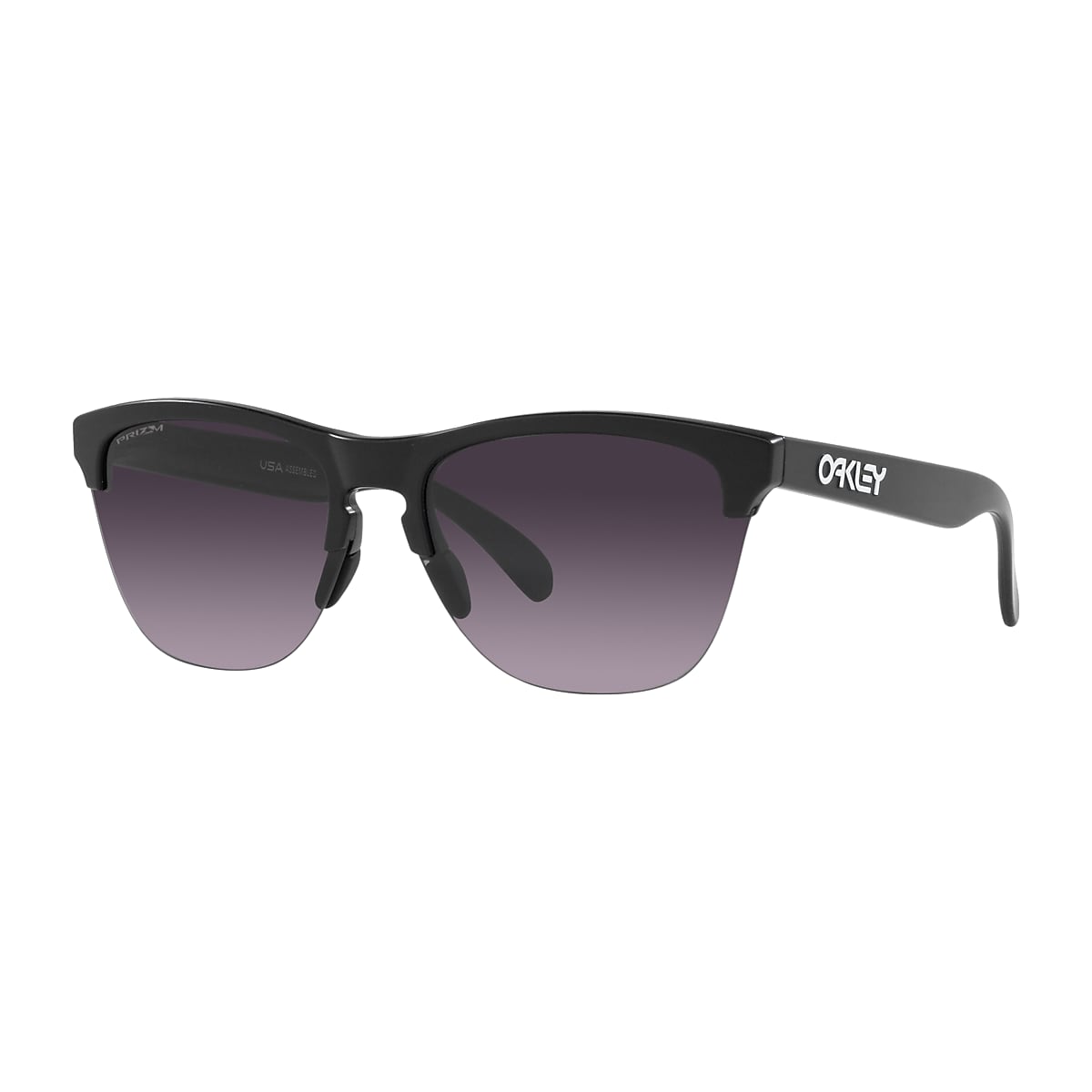Frogskins™ Lite Prizm Grey Gradient Lenses, Matte Black Frame Sunglasses |  Oakley® AU