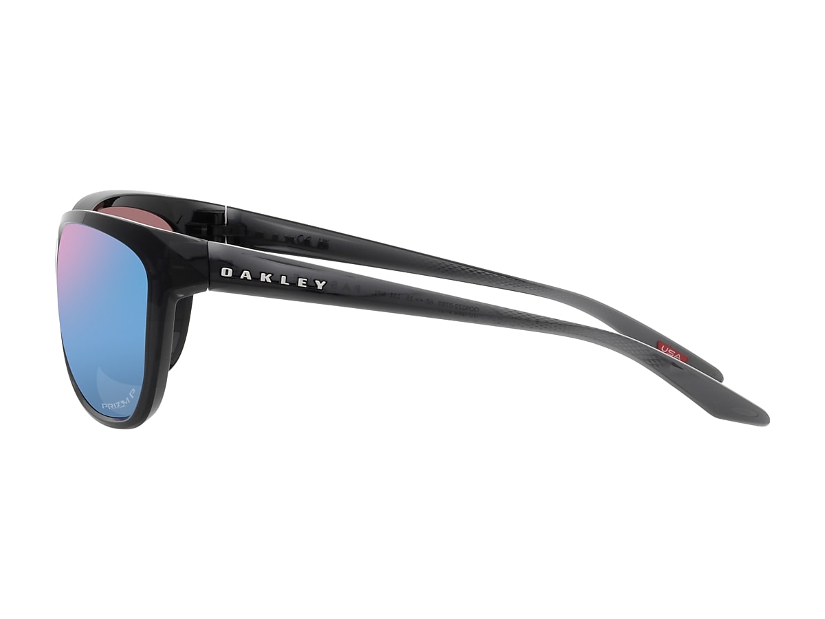  Oakley Prizm Deep H2O Polarized (Matte Black) with Oakley  Carbonfiber Ellipse O Case Sunglasses : Sports & Outdoors