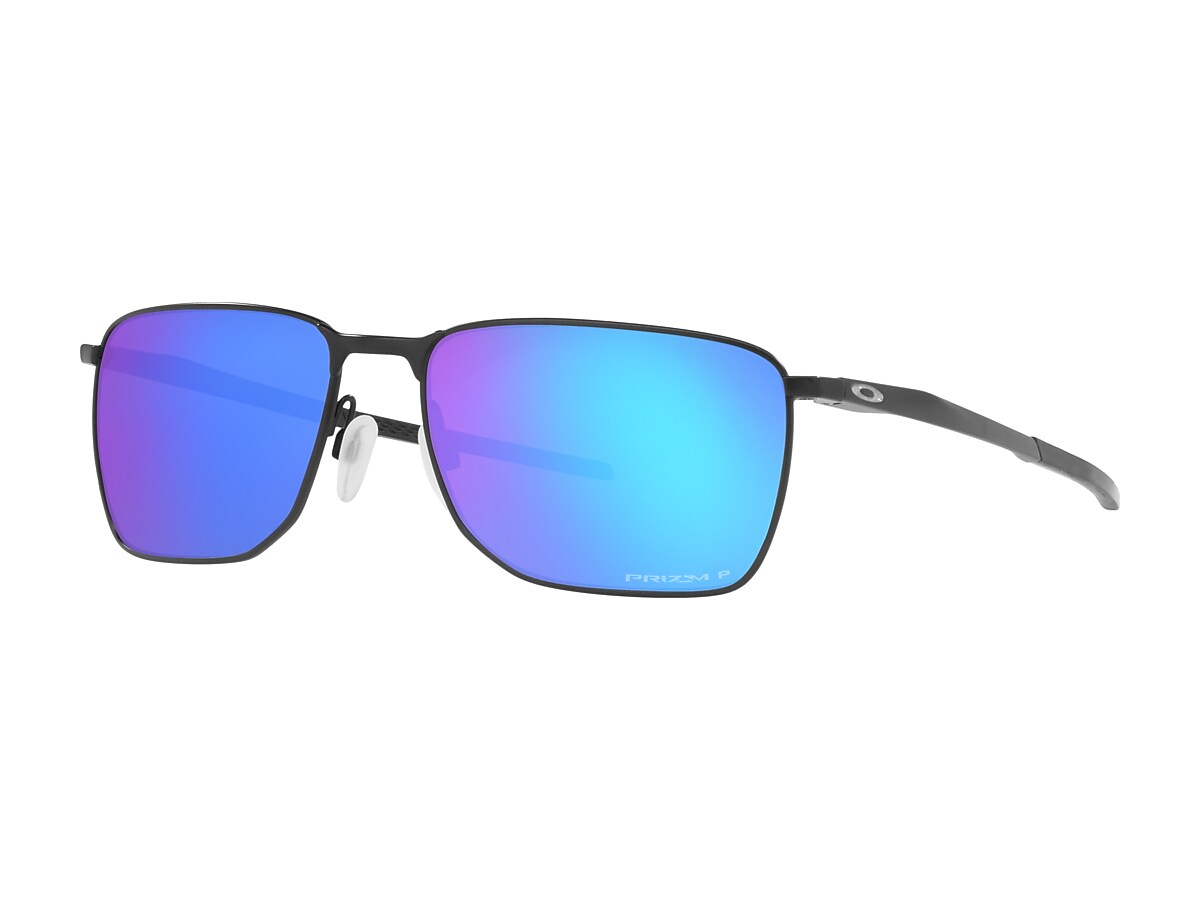 Ejector Prizm Sapphire Polarized Lenses, Satin Black Frame Sunglasses