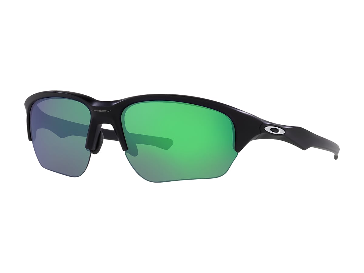 Flak® Beta Jade Iridium Lenses, Matte Black Frame Sunglasses