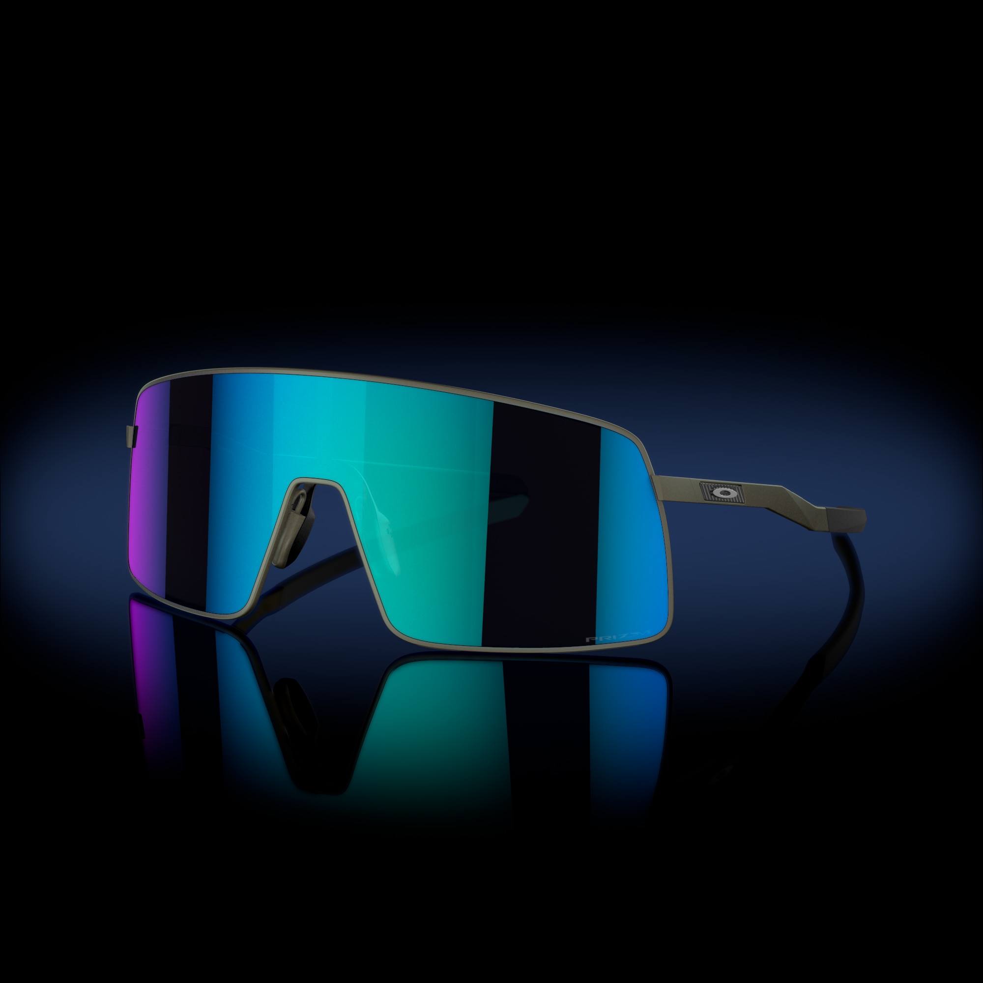 Oakley Sutro TI Prizm Sapphire Lenses, Satin Lead Frame Sunglasses |  Oakley® US