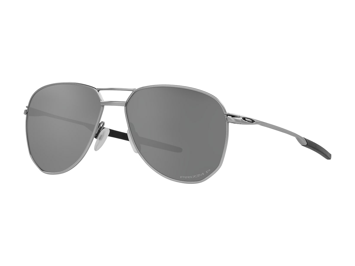 Contrail TI Prizm Black Polarized Lenses, Satin Chrome Frame